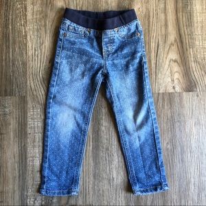 Cat & Jack Jeans Girls 3T Skinny Leg Swiss Dot
